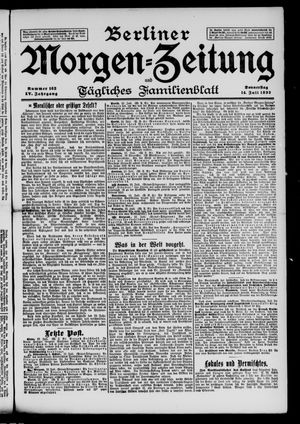 Berliner Morgen-Zeitung vom 14.07.1892