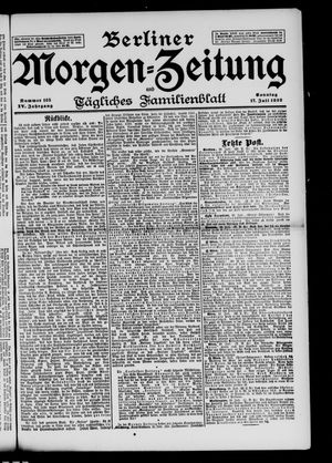 Berliner Morgen-Zeitung vom 17.07.1892