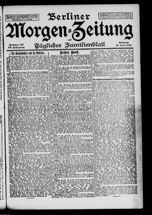 Berliner Morgen-Zeitung vom 20.07.1892