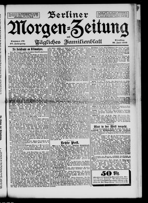 Berliner Morgen-Zeitung vom 26.07.1892