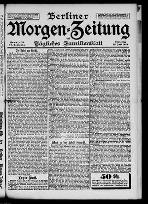 Berliner Morgen-Zeitung on Jul 28, 1892