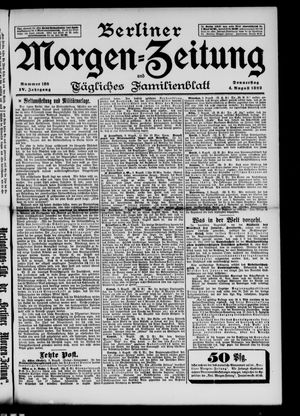 Berliner Morgen-Zeitung vom 04.08.1892