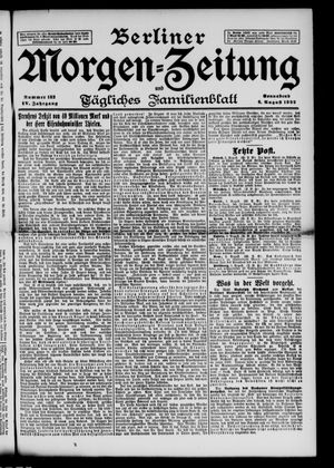 Berliner Morgen-Zeitung vom 06.08.1892