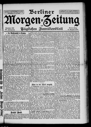 Berliner Morgen-Zeitung vom 11.08.1892