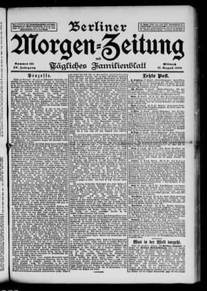 Berliner Morgen-Zeitung vom 17.08.1892