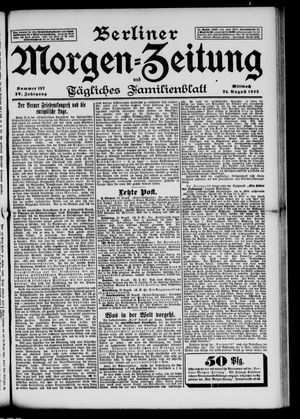 Berliner Morgen-Zeitung vom 24.08.1892