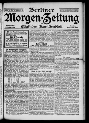 Berliner Morgen-Zeitung vom 30.08.1892