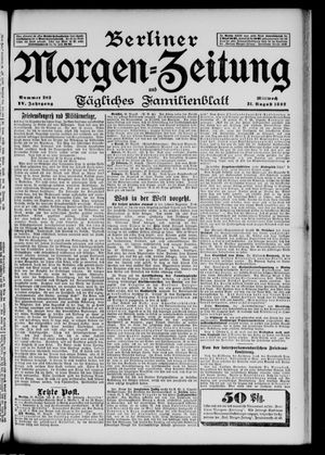 Berliner Morgen-Zeitung vom 31.08.1892