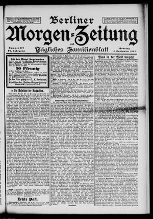 Berliner Morgen-Zeitung vom 04.09.1892