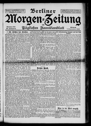 Berliner Morgen-Zeitung vom 07.09.1892