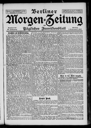 Berliner Morgen-Zeitung vom 09.09.1892