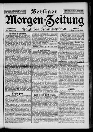 Berliner Morgen-Zeitung vom 11.09.1892