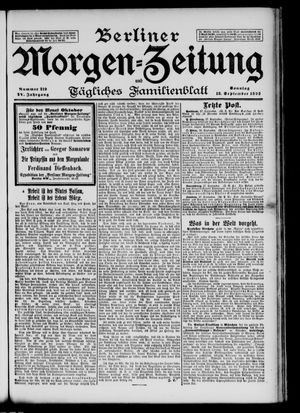 Berliner Morgen-Zeitung vom 18.09.1892