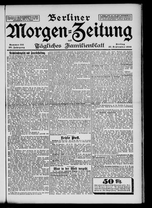 Berliner Morgen-Zeitung vom 23.09.1892