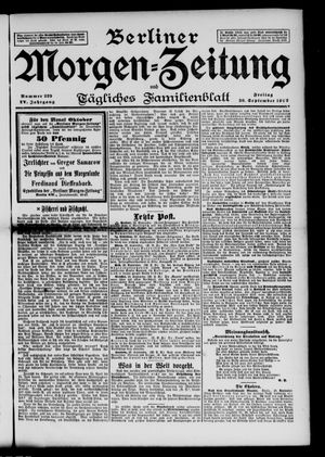 Berliner Morgen-Zeitung vom 30.09.1892