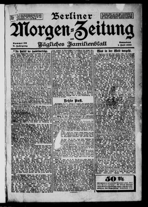 Berliner Morgen-Zeitung on Jul 1, 1893