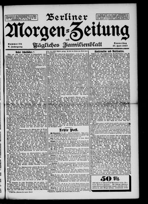 Berliner Morgen-Zeitung on Jul 27, 1893