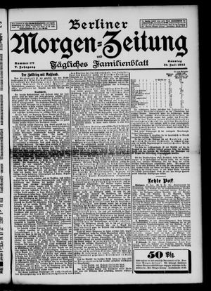 Berliner Morgen-Zeitung vom 30.07.1893