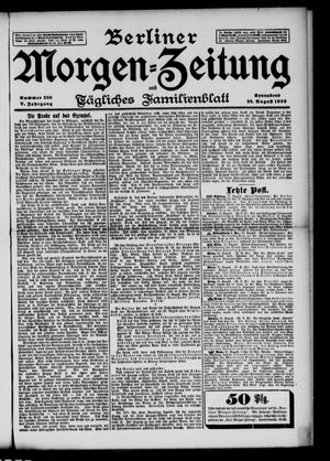 Berliner Morgen-Zeitung vom 26.08.1893