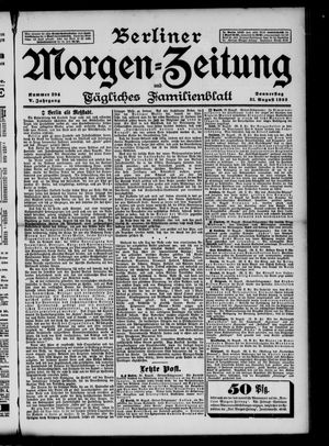 Berliner Morgen-Zeitung vom 31.08.1893