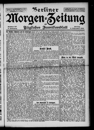 Berliner Morgen-Zeitung vom 15.09.1893