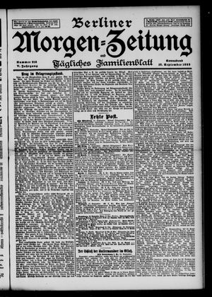 Berliner Morgen-Zeitung on Sep 16, 1893