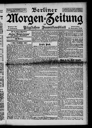 Berliner Morgen-Zeitung vom 28.09.1893