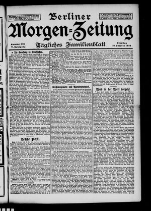 Berliner Morgen-Zeitung vom 10.10.1893