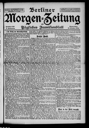 Berliner Morgen-Zeitung vom 19.10.1893
