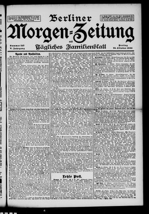 Berliner Morgen-Zeitung vom 20.10.1893