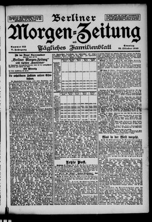 Berliner Morgen-Zeitung vom 29.10.1893