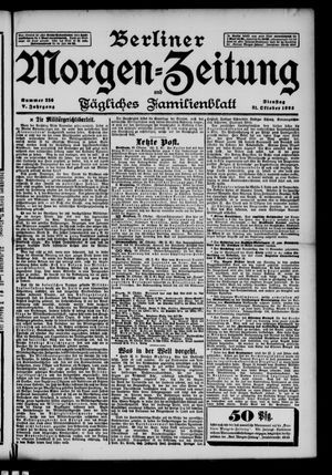 Berliner Morgen-Zeitung vom 31.10.1893