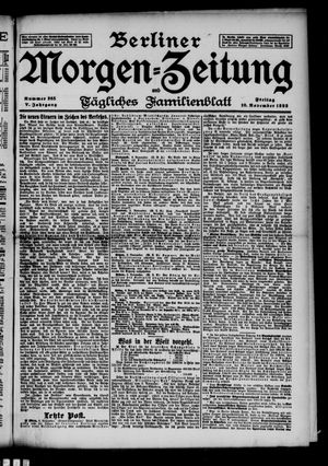 Berliner Morgen-Zeitung vom 10.11.1893