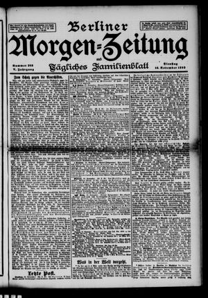 Berliner Morgen-Zeitung vom 14.11.1893