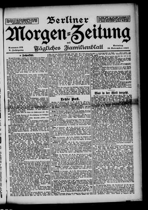 Berliner Morgen-Zeitung vom 19.11.1893