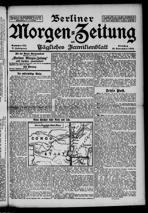 Berliner Morgen-Zeitung vom 21.11.1893