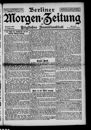 Berliner Morgen-Zeitung vom 08.12.1893