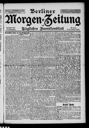 Berliner Morgen-Zeitung vom 15.12.1893