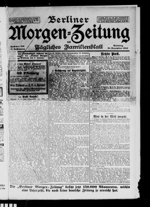 Berliner Morgen-Zeitung vom 31.12.1893