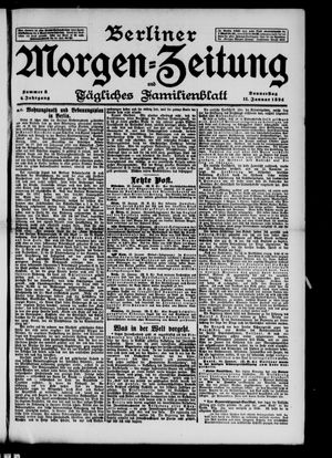 Berliner Morgen-Zeitung on Jan 11, 1894