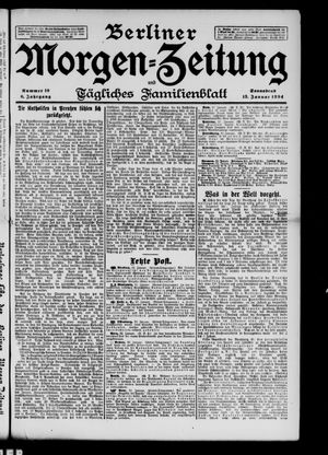 Berliner Morgenzeitung vom 13.01.1894