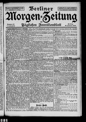 Berliner Morgenzeitung vom 19.01.1894