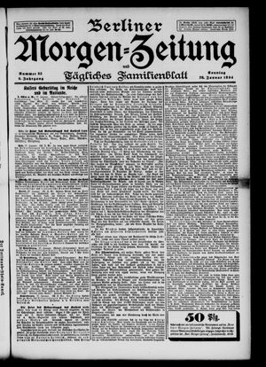 Berliner Morgenzeitung vom 28.01.1894