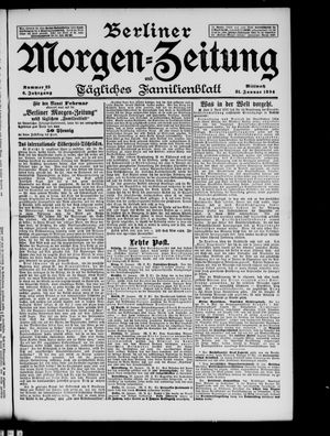 Berliner Morgenzeitung vom 31.01.1894