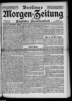Berliner Morgen-Zeitung vom 09.02.1894