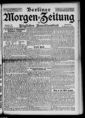 Berliner Morgenzeitung vom 10.02.1894