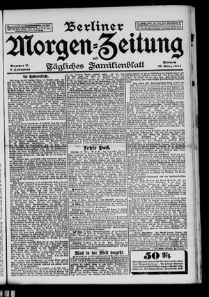 Berliner Morgenzeitung vom 28.03.1894