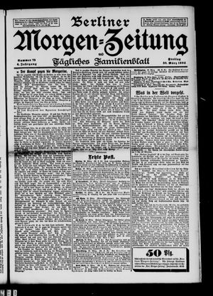 Berliner Morgenzeitung vom 30.03.1894