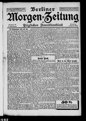 Berliner Morgen-Zeitung vom 01.04.1894