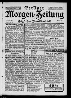 Berliner Morgenzeitung vom 04.04.1894